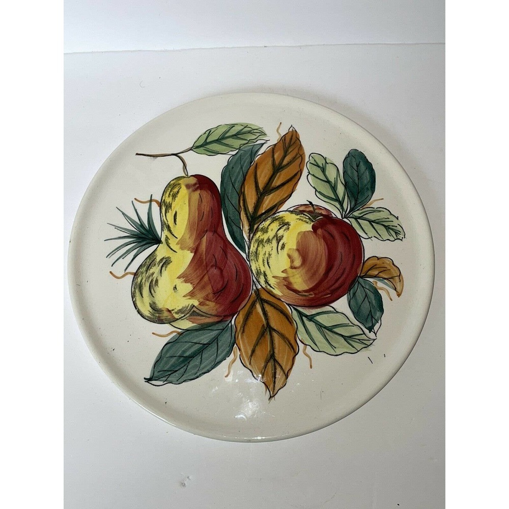 Hand Painted Ironstone Ware 10.5” Plate Serving Plate Made in JAPAN Fruit